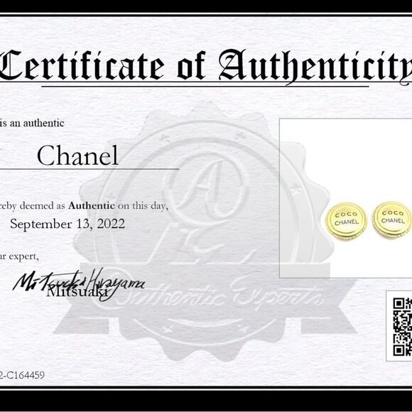 Chanel Authentic Earring’s Beaded Boarder COCO Chanel - Picture 3 of 8